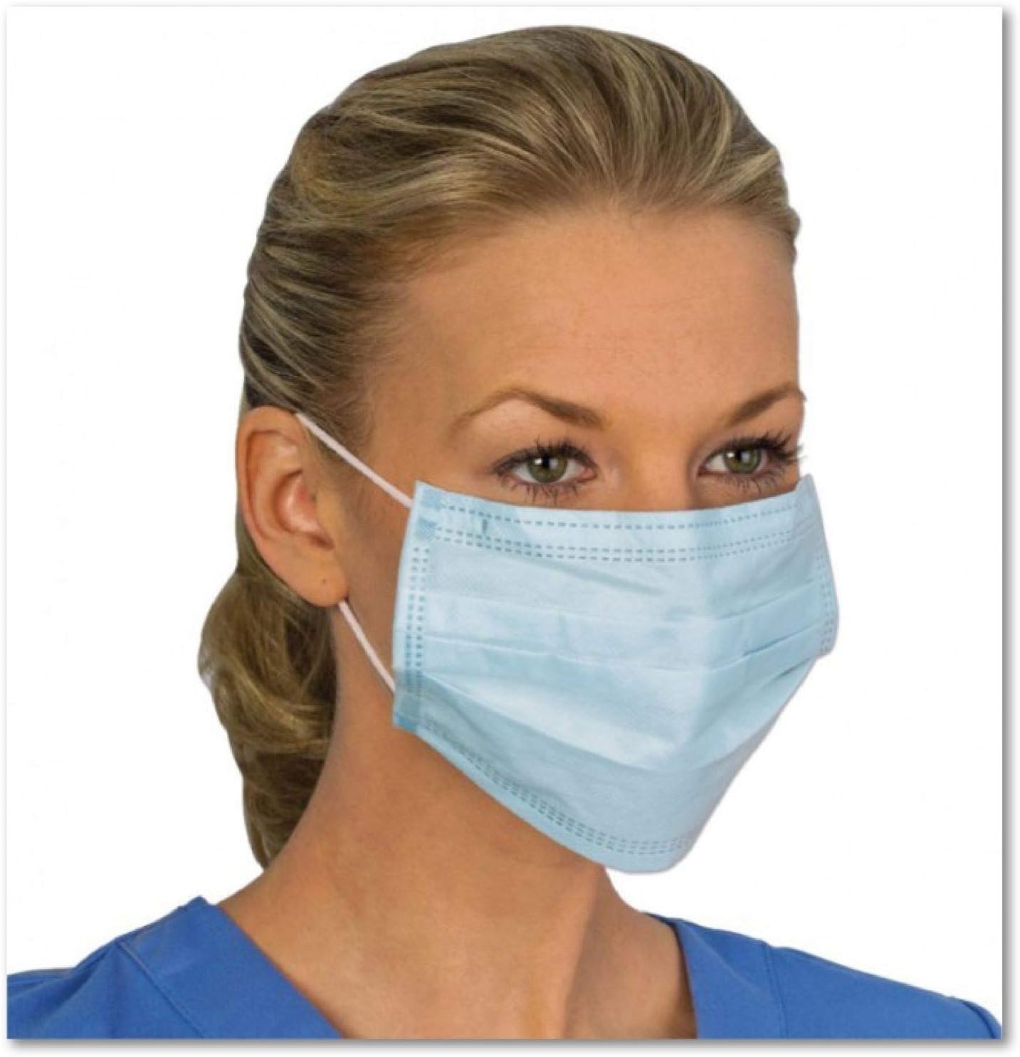 MASK PROCEDURE POLY/POLYEARLOOP BLU 50/BX 10BX/CS MEDICOM DISTECH EARLOOP MASK