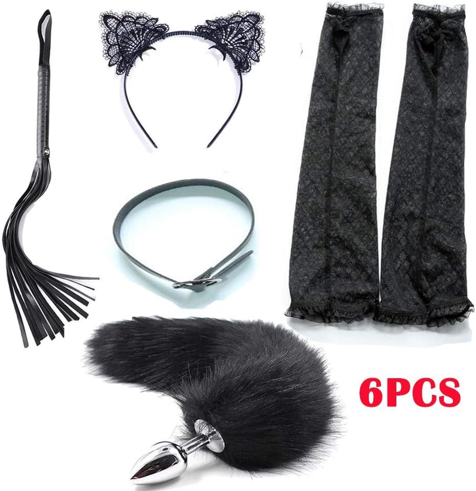 Vitnette Fox Tail Headband Headwear - B-ütt an-âl Pl-ùg T-ö-ys for Wömén Bêginnêrs