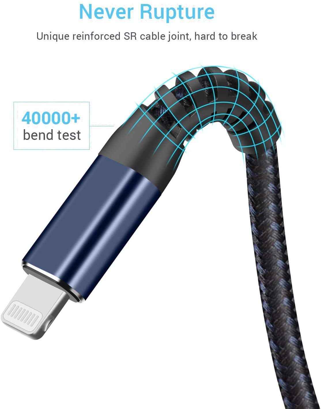[ Apple MFi Certified 2pack ] iPhone Charger 6ft,Lightning Cable Long 6 Foot Cord, Fast Charging Cables for Apple iPhone 12/11/11Pro/11Max/ X/XS/XR/XS Max/8/7/6/5S/SE/iPad Mini Air (Blue): Computers & Accessories