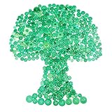 Bememo 720 Pieces Sewing Craft Buttons Resin Buttons Assorted Buttons for Crafts Sewing Decorations, 2 Holes and 4 Holes (Green)