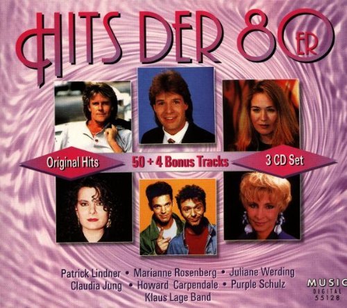 Die Hits Der 80er Deutsche Original Hits By Patrick Lindner Patrick Lindner Marianne Rosenberg Juliane Werding Claudia Jung Purple Schulz Howard Carpendale Klaus Lage Band Bernhard Brink Drafi Deutscher De Bl Ck