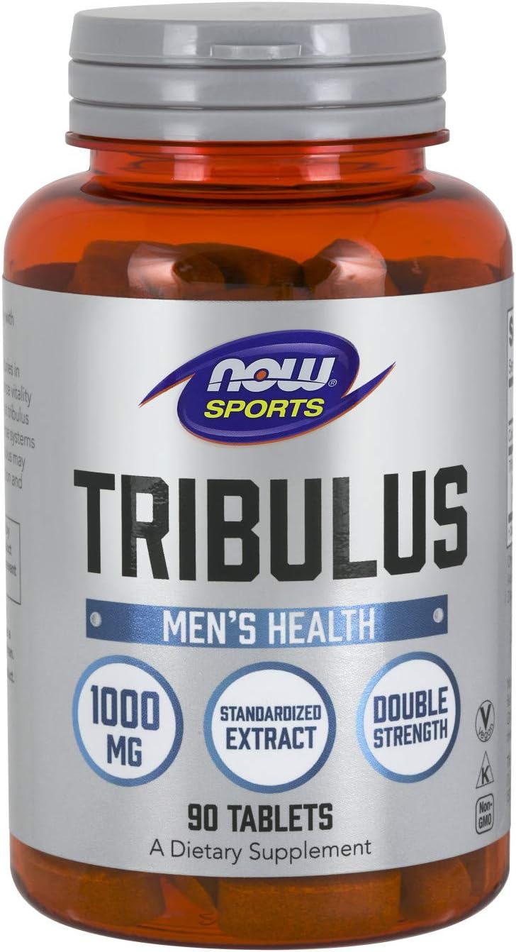 NOW Sports Nutrition, Tribulus (Tribulus terrestris) 1,000 mg, Double Strength, Men's Health, 90 Tablets: Health & Personal Care