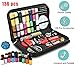 136 Pcs Portable Sewing Kit, Gold Meier 136 Basic Premium DIY Sewing Accessories Tools, 36 Color Spools of Thread, Mini Travel Sew Kits for Beginners Ideal for Home Use or DIY to Mending and Repair