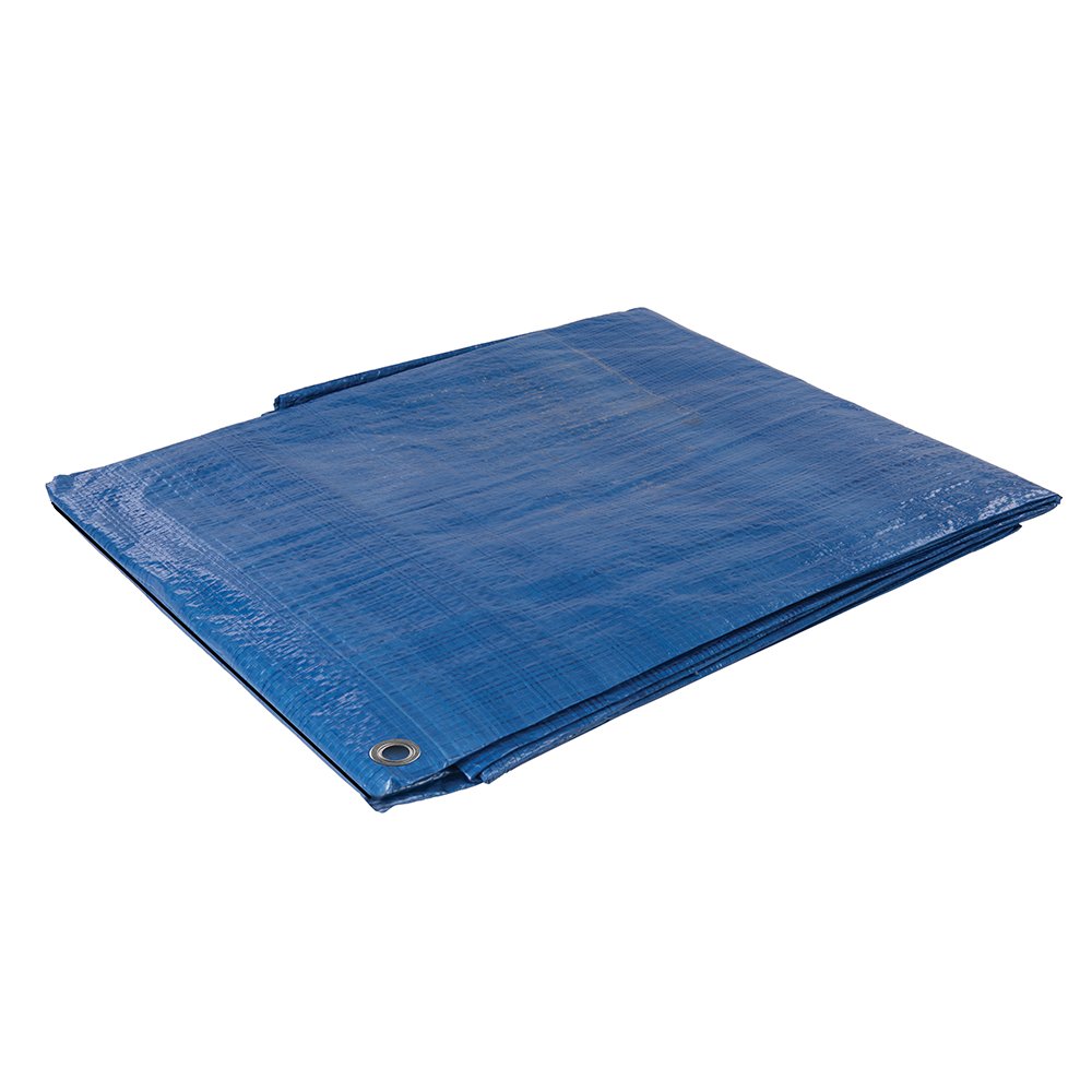 Silverline 675091 Tarpaulin Cut 4.8 x 6.1 m / Actual 4.6 x 6 m