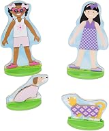 Melissa & Doug Best Friends Magnetic Dress-Up Dolls - 78 pc Wooden Toy for Ages view 4