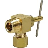 Midline Valve NV69-3814-NL 3/8^ OD COMP X 1/4^ MIP ANGLE NEEDLE VALVE