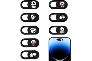 8 Pcs Webcam Cover, Camera Cover Slide Cute Panda Laptop, Ultra-Thin Funny Camera Privacy Cover Sliding for Computer, Smartph