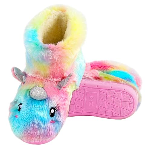 Anddyam Kids Family Unicorn Slippers Household Anti-Slip Indoor Home  Slippers for Girls and Boys (10-11 Little Kid,Colorful) in Oman Whizz  Slippers