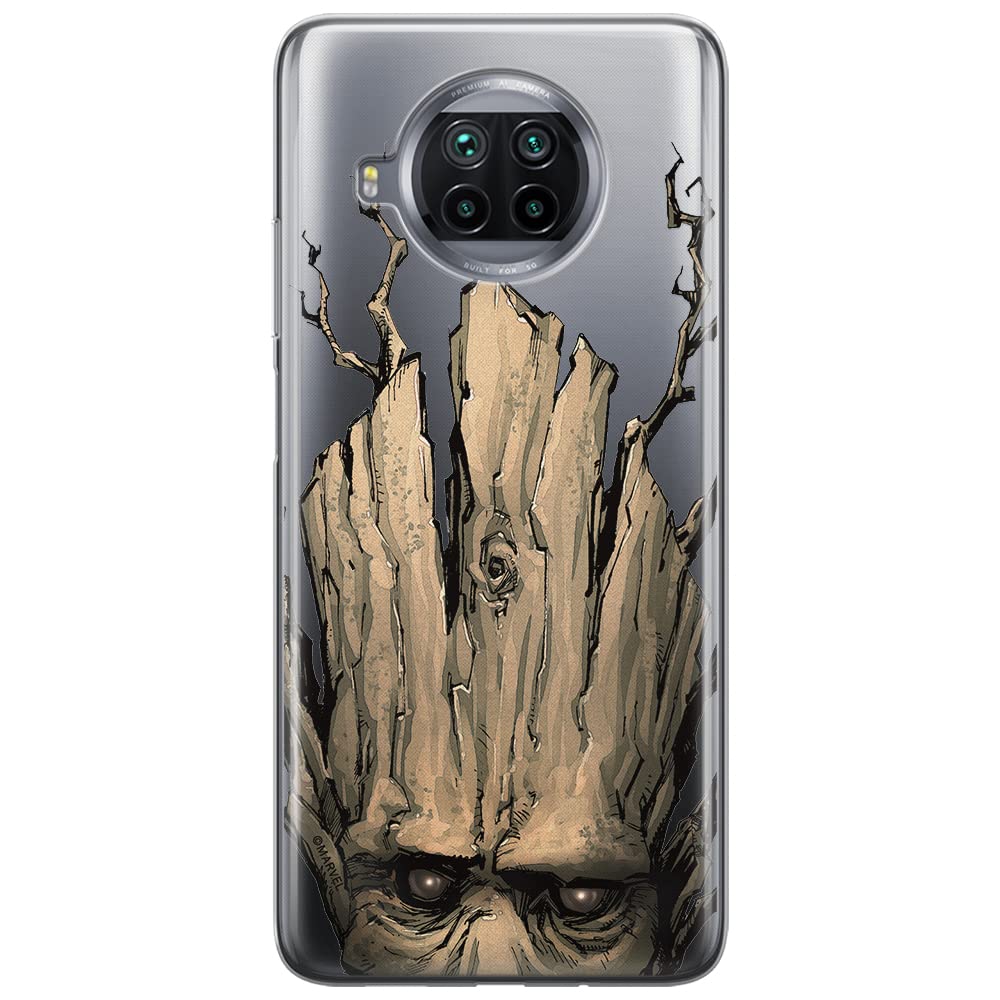 ERT GROUP mobile phone case for Xiaomi MI 10T LITE/REDMI NOTE 9 PRO 5G original and officially Licensed Marvel pattern Groot 002 adapted to the shape of the mobile phone, partially transparent — image 1