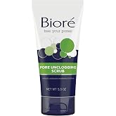 Biore Pore Unclogging Scrub With Salicylic Acid, Oil Free, 5 Oz | Removes Excess Dirt &amp; Oils, Deep Exfoliation, Clears Congestion, Smooth Texture, Fresh Clean Finish