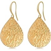 YKKZART Gold Earrings 14k Gold Plated Hoop Earrings Dainty Pearl hoop Disc Coin Bead Starfish Teardrop Circle Dangle Drop Earrings for Women Hypoallergenic Jewelry Gifts