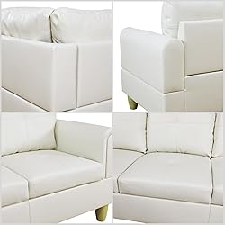 GlasFlength L Shaped Couch, Modular Sectional Sofa