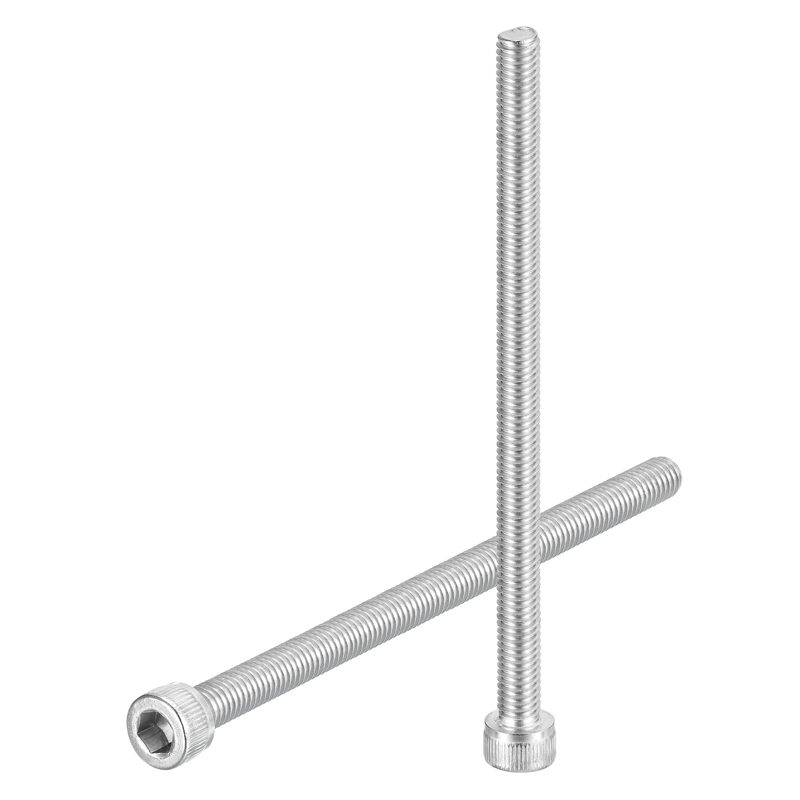 uxcell Hex Socket Bolts (M6-1x130), 304 Stainless Steel Hex Socket Drive Screw, Silver Tone, 10 Pcs — image 1