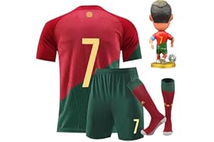 URAISEUS #7 Boys' Soccer Jerseys Sports Team Training Uniform Boys and Girls Youth Shirts and Shorts Set