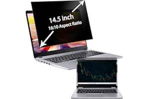 MUBUY-GOL 14.5" Laptop Privacy Screen Filter For Hp/Dell/Acer/Samsung/Asus/Thinkpad,14.5 Inch 16:10 Aspect, Anti Blue Light Anti Glare Laptop Screen Protector (12 5/16 x 7 11/16 Inch)
