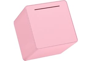 hizgo Adults Assembled Piggy Bank, 6" Large Piggy Bank for Adults/Kids Must Break to Open, Unopenable Money Saving Box for 2024 Cash Saving (Pink)