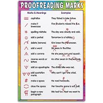 Proofreading Symbols For Kids