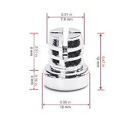 RTRHINOTUNING 50PCS Wheel Lip Rivets Nuts of