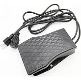 TMAX Foot Operated Pedal Controller Power Switch w 5 ft Cord in Both Ends | Woodworking Machine Control | Non-Slip and Sturdy | Suitable for Wood Work, Scroll Saw, Power Tool Or Household Appliances