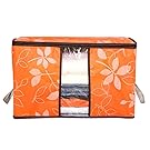 Storage Bag ,IEason Clearance Sale! Storage Organization/Designer Flower Printed Quilt Storage Bags (Orange)