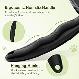 Pecute Self-Cleaning Slicker Brush for Dogs and Cats - Black view 6