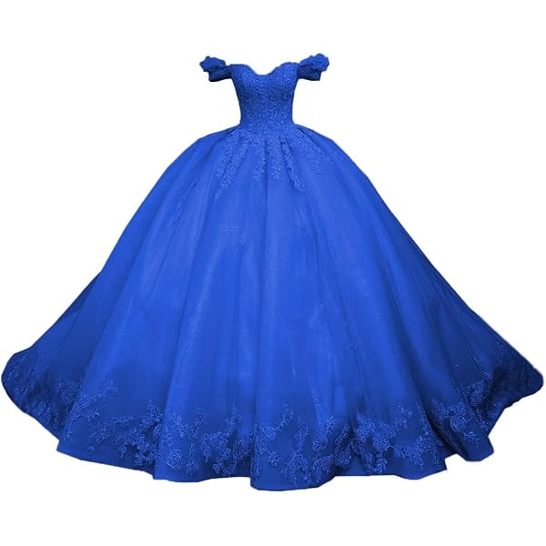 mexican royal blue quinceanera dresses Mexican Organza Strapless Royal Blue Ball Gown Prom Dress Quinceanera Dress