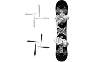 NOKOGMT Snowboard Stomp Pad 8PCS - Cool Snowboard Grip Pads for Boots - Non-Slip Snowboard Foot Pad for Traction & Control - Clear Men’s Snowboard Stomp Pad for Beginners - Stomp Pads for Snowboard