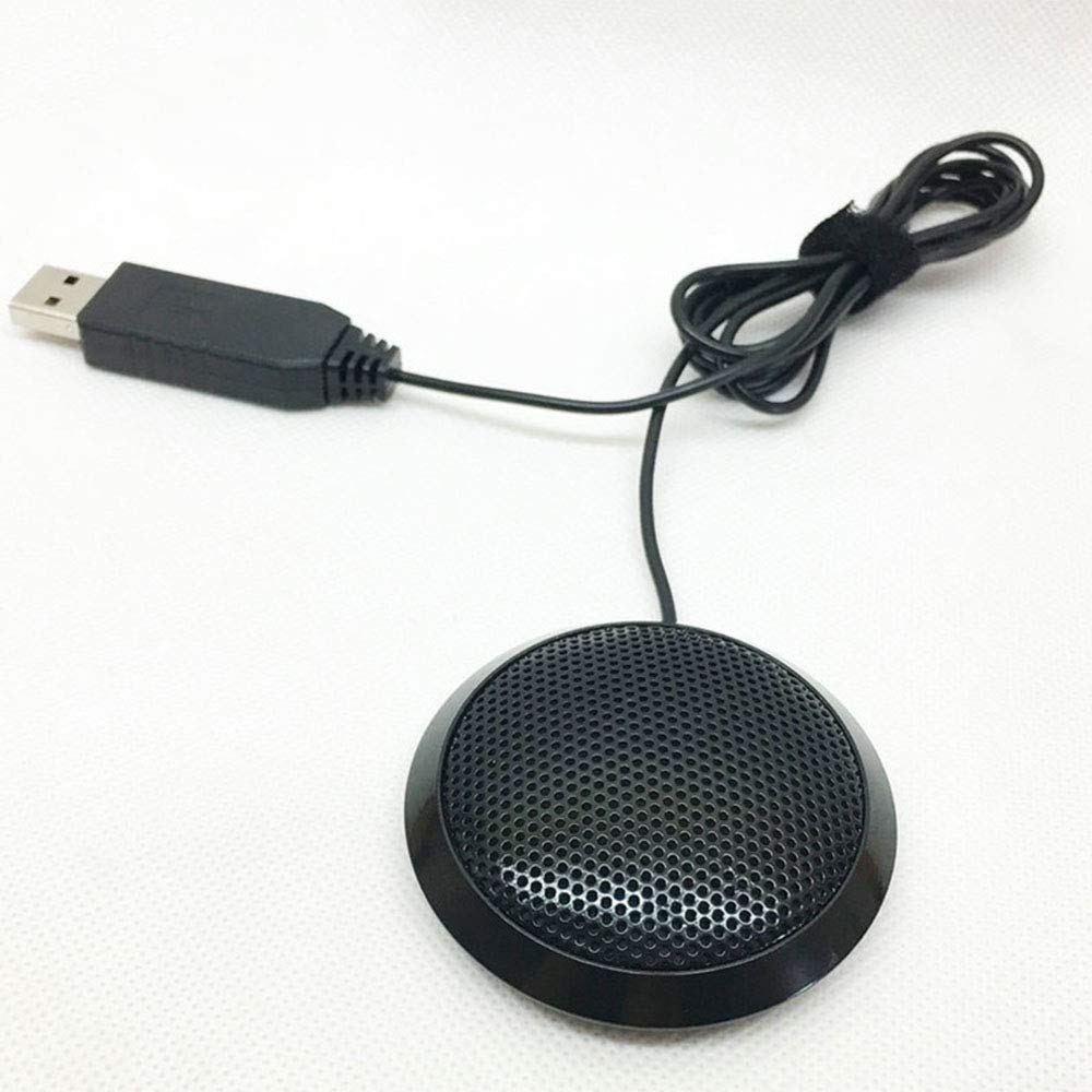 ANCLLO Conference Microphone Portable USB Computer Mic Omnidirectional Stereo PC Microphone for Desktop Laptop Tablet
