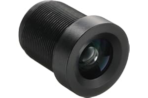 uxcell 6mm CCTV Camera Lens 3MP F2.0 FPV Wide Angle Security Camera Lens M12 Threaded Dia for IP Camera Panoramic, Black