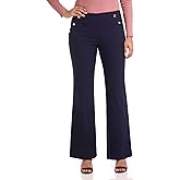 Rekucci Women's Comfort Wide Leg Pull-On Pant
