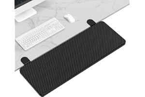 WITPOCE OUGIC Ergonomic Desk Extension Tray, 21.65 x 9.5 Inch Desk Extension Tray, Punch-Free Clamp, Foldable Keyboard Drawer Tray, Computer Wrist Rest Support, Elbow Support for