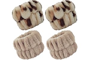 ZHUOHAI 2 Pairs Wrist Washband for Women Washing Face, Wrist Spa Washband Absorbent Wristbands, Prevent Liquids from Spilling Down Your Arms