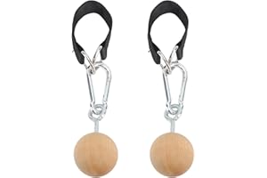 GONETRE Wood Pull Up Balls Rock Climbing Holds Training Set Arm Strength Trainer Pull Up Ball Climbing Holds