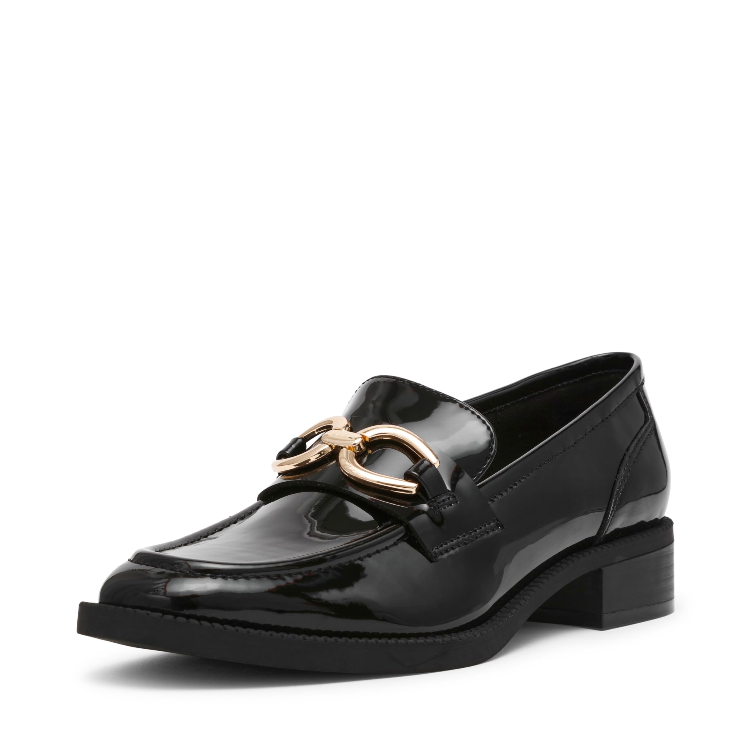 Anne Klein Women’s Loafer Korrie, Black Patent, 6.5