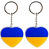 JAVD Ukraine Flag Keychain - 2 Pack