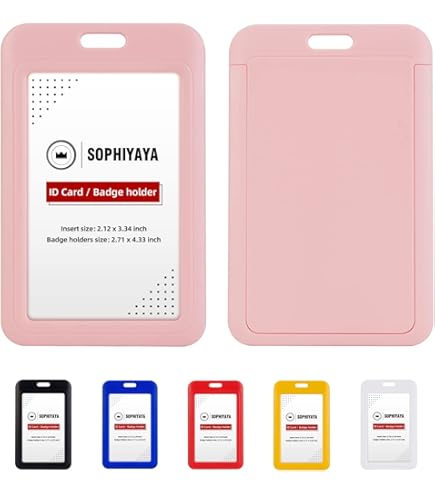Protector Vertical De 2 Tarjetas Con Tarjeta De Identificación De