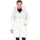 Vince Camuto Hooded Women's Puffer Jacket Womens Winter Coat with Removable Belt