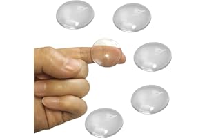 JIATONG 5PCS X Optical Glass Lens Without Edge Dameter 25MM Flat-Convex Lens, Focusing LED Convex Lens (Φ25mm*H6.8*F32)