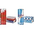 Red Bull Red Edition Watermelon and Sugar Free Energy Drink Bundle, 8.4 Fl Oz, 24 Cans