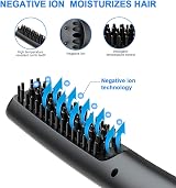 Lidasen Beard Straightener Comb Multifunctional Ionic Heated Brush Men's Hair view 2