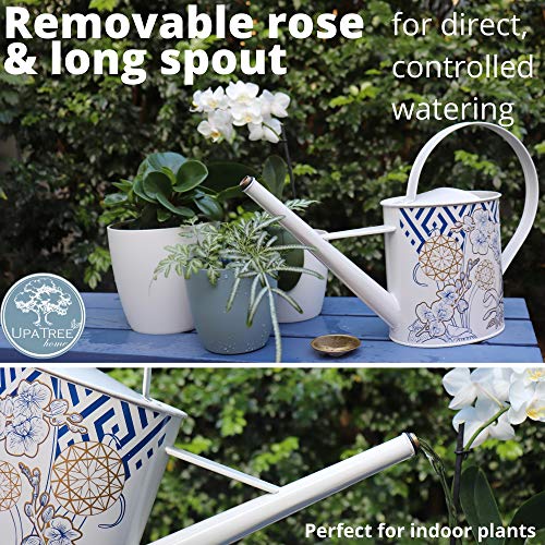 UPATREE Home Galvanized Watering Can for Indoor Outdoor House Plants