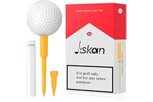Jiskan Funny Golf Tees Plastic 2-in-1（3 1/4 +1 1/2 Inch Golf Gifts for Man Golfers Unique Golf Accessories Cool Golf Stuff Gag Golf Gadgets Golf Stocking Stuffers for Men