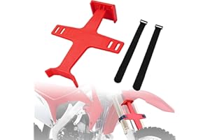 IUVWISN Dirt Bike Fork Saver, 11.2" Motorcycle Suspension Support Brace Fork Protector Guards with Straps Universal for CRF12