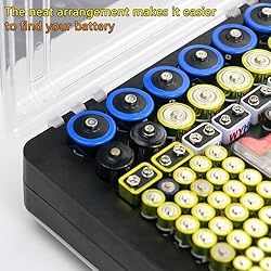 YHSWE 230+ Battery Caddy Organizer Storage Box AA