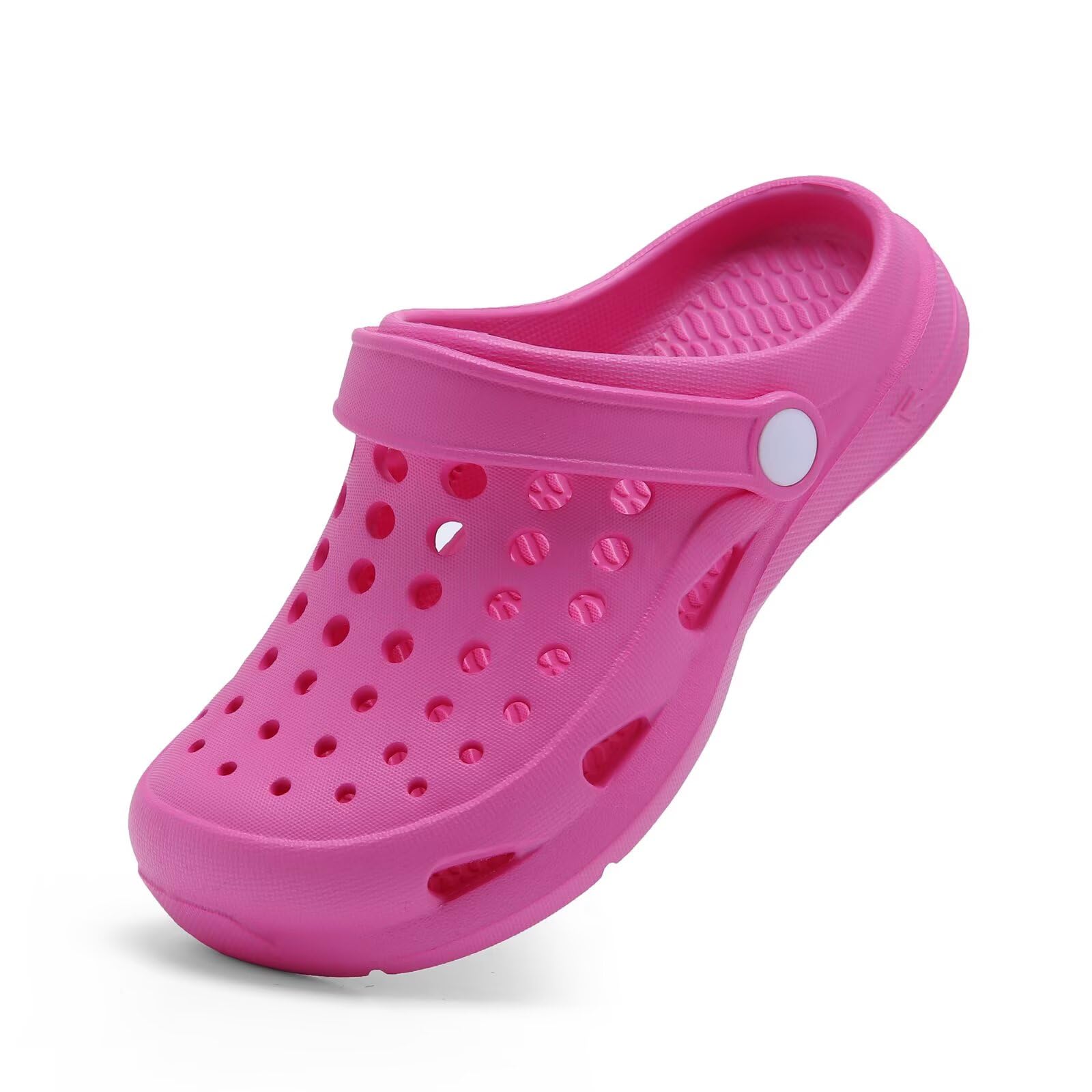 Photo 1 of Nedaan Kids Girls Boys Clogs Garden Shoes Toddler Slip on Sandals Children Water Shower Beach Pool Slippers Rosered SIZE 2