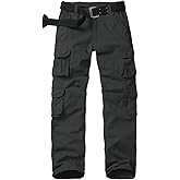 nayjury Womens Cargo Pants Elastic Waisted with Pockets,Women's Military Tactical Casual Work Hiking Pants Trousers