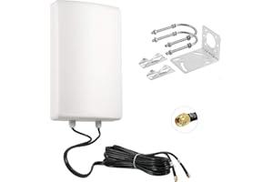 11dBi High Gain 2x2 MIMO Panel Antenna for 4G LTE & 5G Cellular Hotspots, Routers, & Gateways, T-Mobile Home Internet, Verizon, AT&T, T-Mobile Telus, Bell Cell Signal Booster, Eifagur