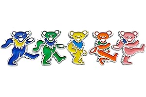 GENERIC The Bear 5-Pack Car Badge Emblem in Multicolor – ABS Resin Composite, Chrome Finish 3D Decal for Vehicle Exterior
