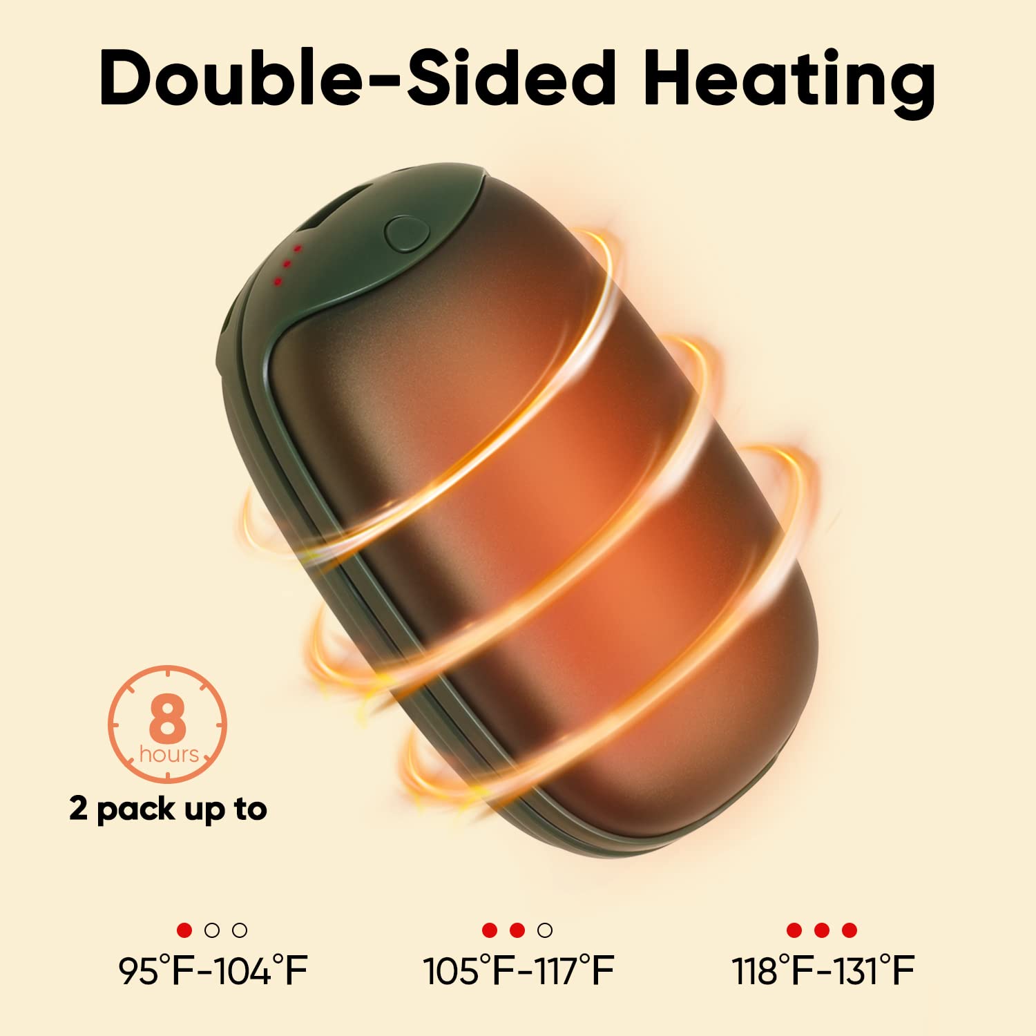 2 Pack Hand Warmer Rechargeable, Twins Electric Hand Warmer