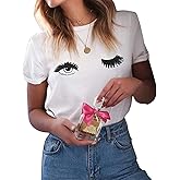 ROSEPARK Women Funny Printing Graphic T Shirt